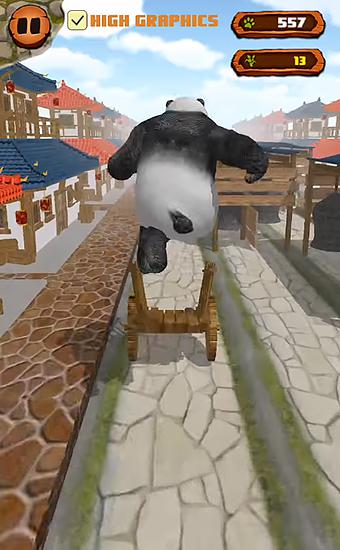 Panda runner: Jump and run far