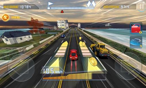 Phone racing 3D. Car rivals: Real racing