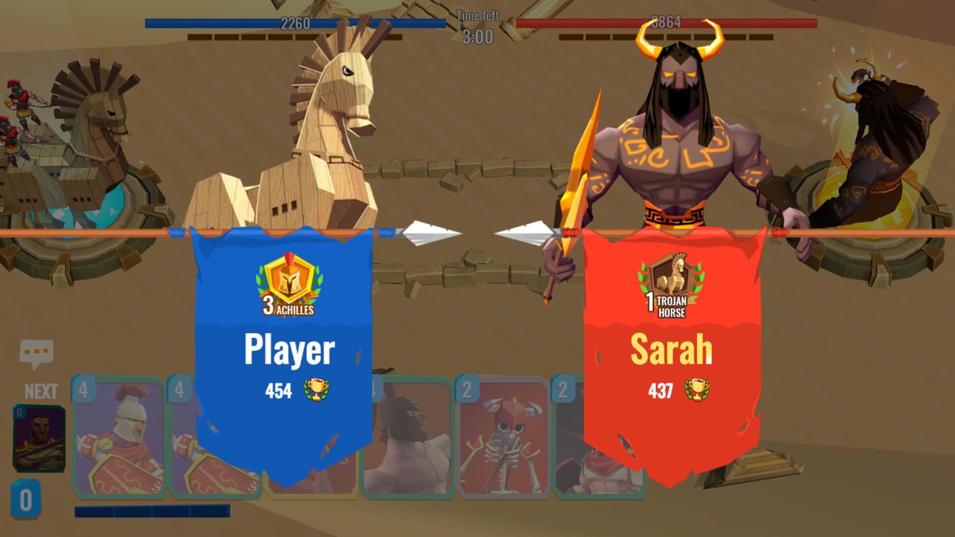 Trojan War 2: Clash Cards Game