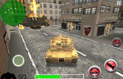 Modern battle tank: War
