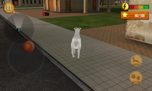 Crazy goat in town 3D