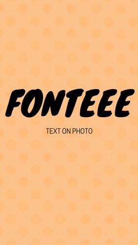 Бесплатно скачать приложение Fonteee: Text on photo на Андроид телефоны и планшеты.