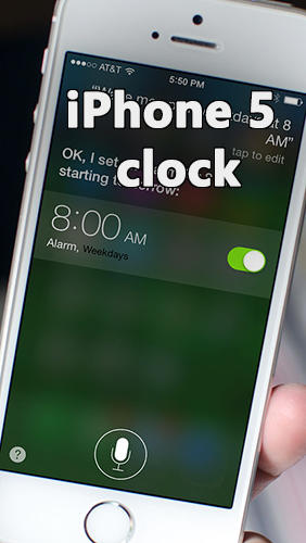 Скачать iPhone 5 clock для Андроид бесплатно.
