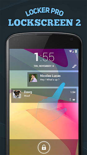 Бесплатно скачать приложение Locker pro lockscreen 2 на Андроид 4.1.2 телефоны и планшеты.