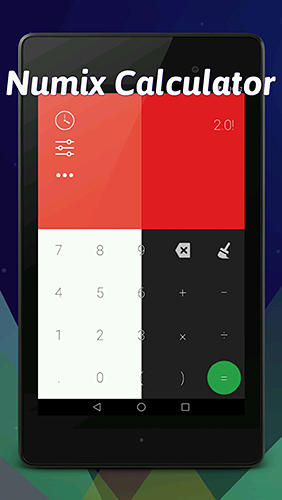 Бесплатно скачать приложение Numix calculator на Андроид 4.1 телефоны и планшеты.