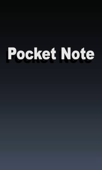 Бесплатно скачать приложение Pocket Note на Андроид 1.6 телефоны и планшеты.