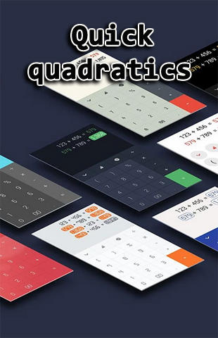Бесплатно скачать приложение Quick quadratics на Андроид 2.1 телефоны и планшеты.