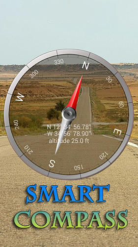 Бесплатно скачать приложение Smart compass на Андроид телефоны и планшеты.