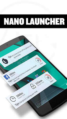 Бесплатно скачать приложение Nano launcher на Андроид 4.0 телефоны и планшеты.