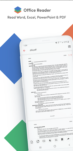 Бесплатно скачать приложение Office Reader - Word, Excel, PowerPoint & PDF на Андроид 7.0 телефоны и планшеты.