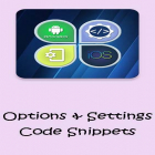 Скачать Options & Settings code snippets: Android & iOS для Андроид бесплатно.
