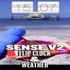 С приложением  для Android скачайте бесплатно Sense v2 flip clock and weather на телефон или планшет.