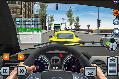 Car driving school simulator