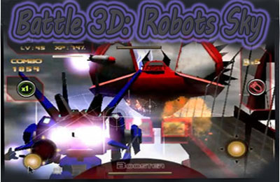 Скачайте Стрелялки игру Battle 3D: Robots Sky для iPad.
