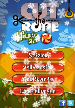 Скачайте Логические игру Cut the Rope Holiday Gift для iPad.