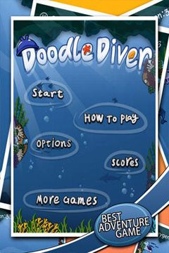 Скачать Doodle Diver Deluxe на iPhone iOS 3.0 бесплатно.