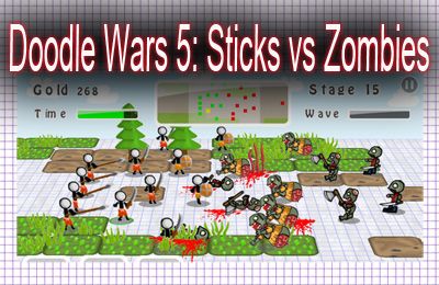 Скачайте Стратегии игру Doodle Wars 5: Sticks vs Zombies для iPad.