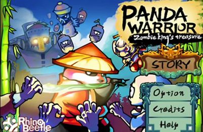 Скачайте Аркады игру Panda Warrior: Zombie king’s treasure для iPad.