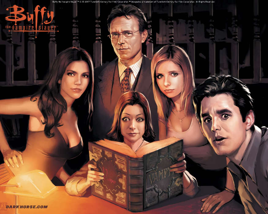 Баффи: Истребительница вампиров (Buffy the Vampire slayer), Кино, Люди, Рисунки