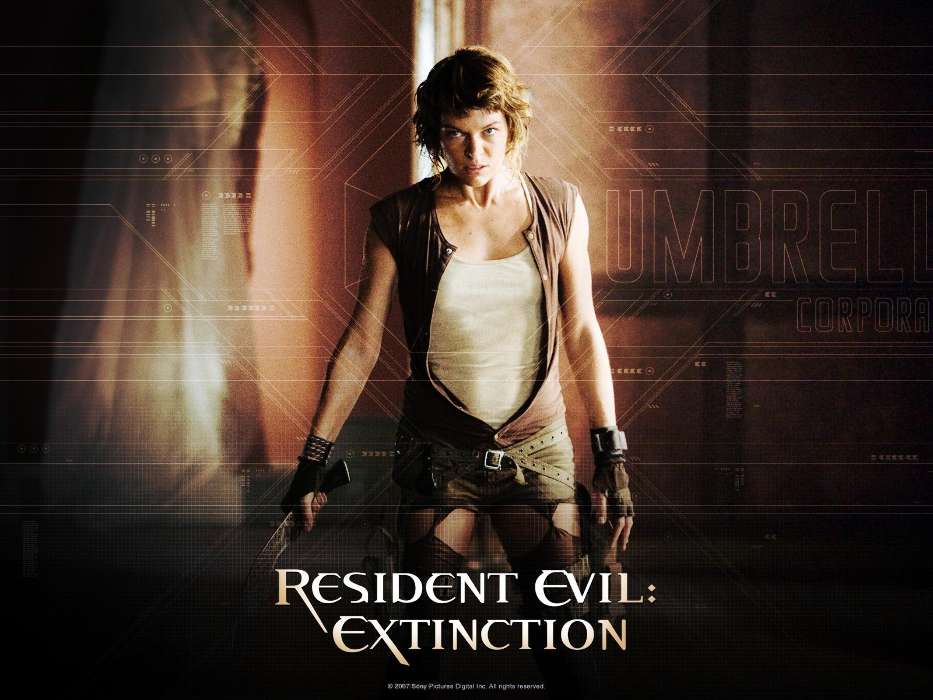 Актеры, Девушки, Кино, Люди, Милла Йовович (Milla Jovovich), Обитель Зла (Resident Evil)