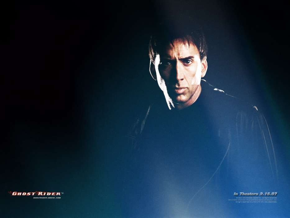Актеры, Кино, Люди, Мужчины, Николас Кейдж (Nicolas Cage), Призрачный гонщик (Ghost Rider)