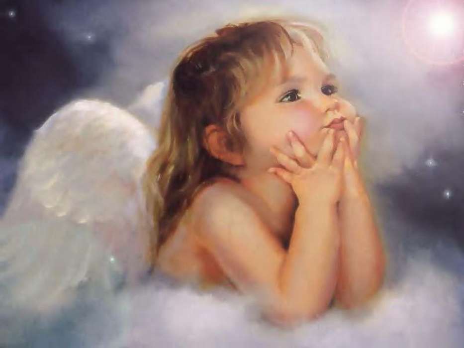 Ангелы, Дети, Рисунки