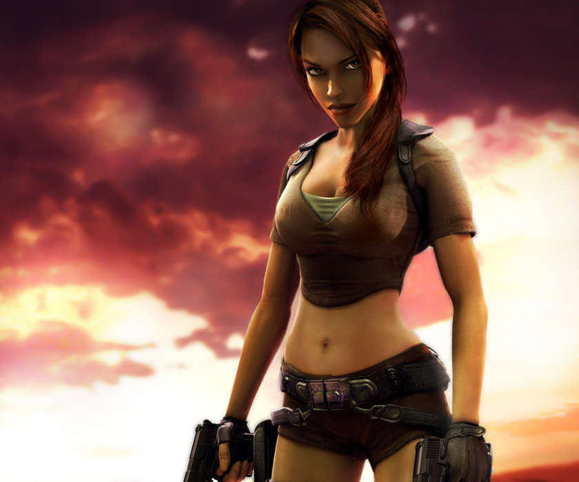 Лара Крофт Расхитительница Гробниц (Lara Croft: Tomb Raider), Девушки, Игры, Люди