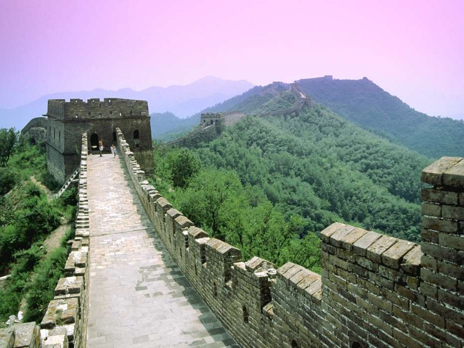 Архитектура, Пейзаж, Великая Китайская Стена