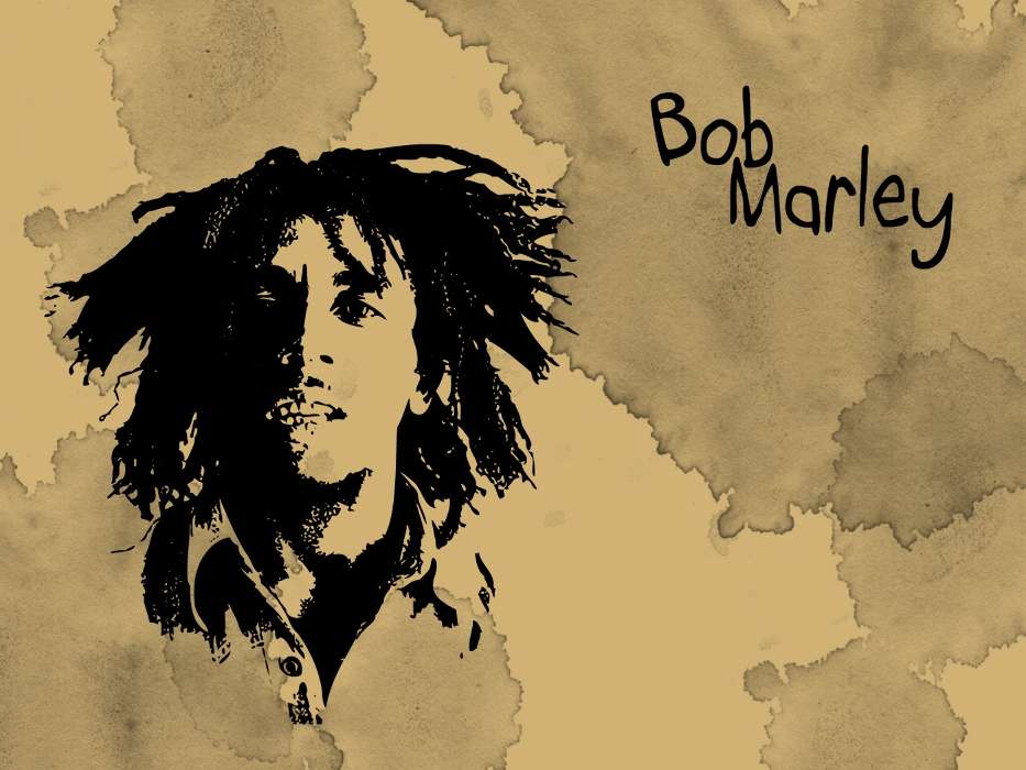 Артисты, Люди, Музыка, Боб Марли (Bob Marley), Рисунки