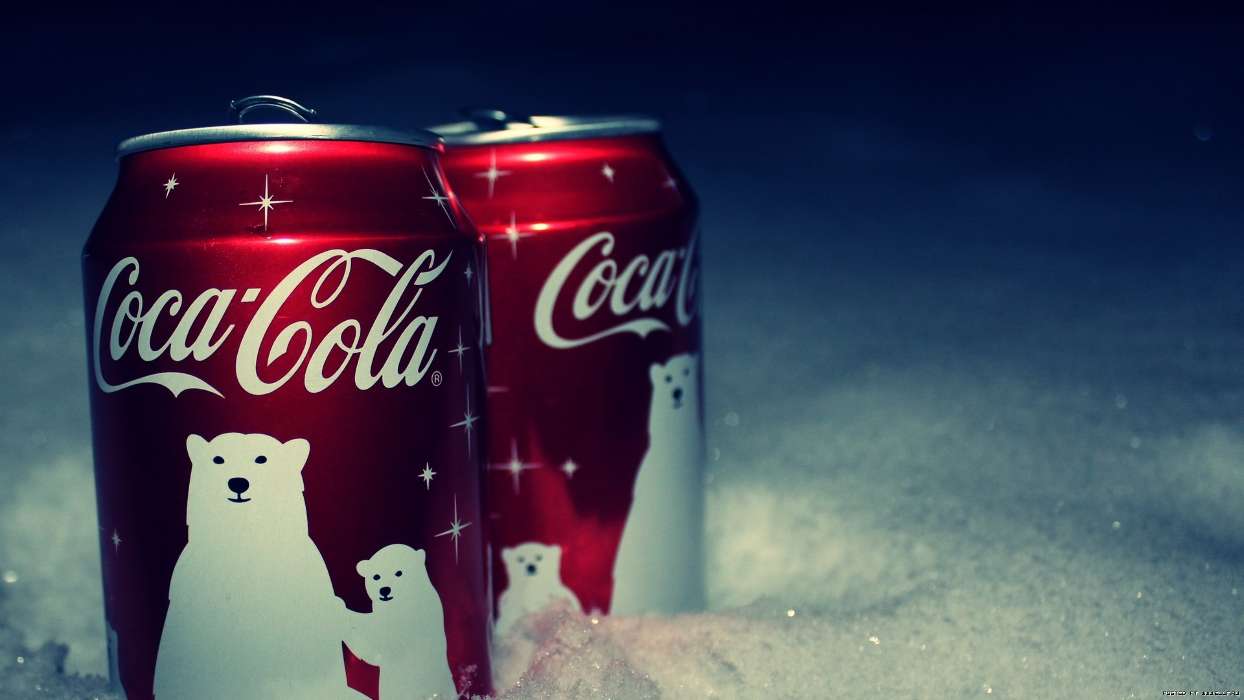 Бренды, Еда, Кока-кола (Coca-cola), Напитки, Снег