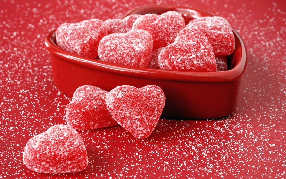 День святого Валентина (Valentine&#039;s day), Еда, Любовь, Праздники, Сердца