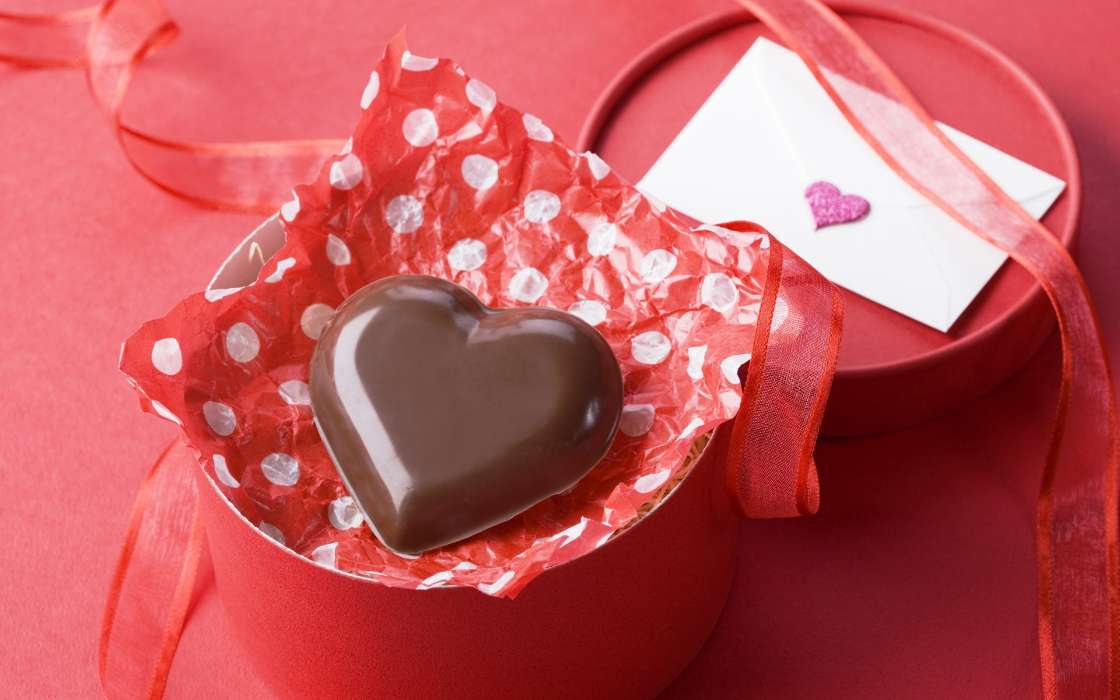День святого Валентина (Valentine&#039;s day), Еда, Любовь, Праздники, Сердца, Шоколад