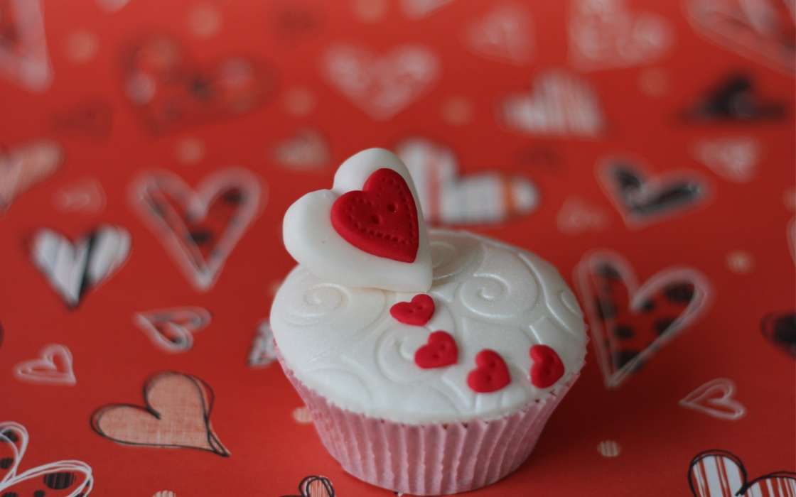День святого Валентина (Valentine&#039;s day), Десерты, Еда, Любовь, Сердца