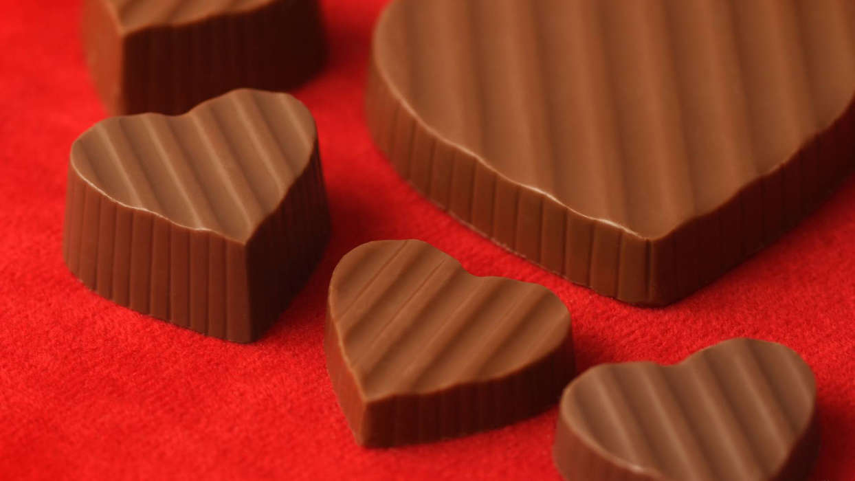 День святого Валентина (Valentine&#039;s day), Еда, Праздники, Сердца, Шоколад