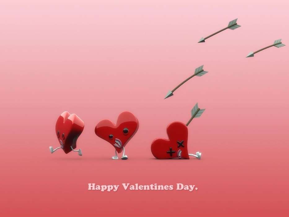 День святого Валентина (Valentine&#039;s day), Любовь, Праздники, Сердца, Юмор