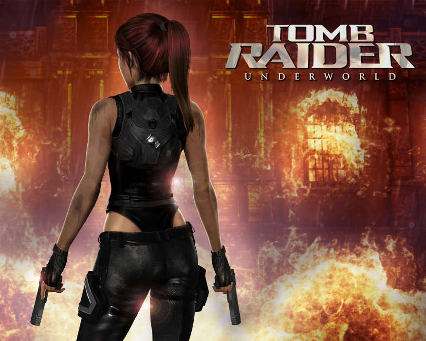 Девушки, Игры, Лара Крофт: Расхитительница Гробниц (Lara Croft: Tomb Raider, Огонь