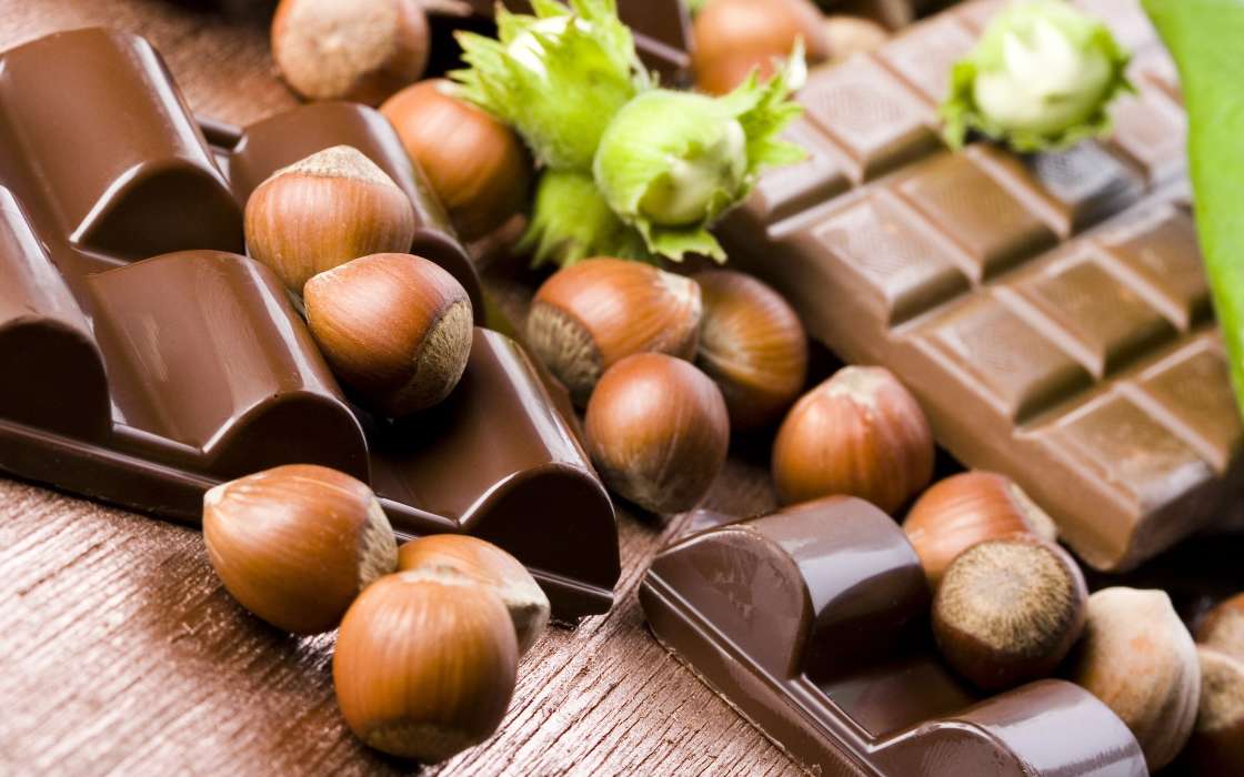 Еда, Орехи (Nuts), Шоколад