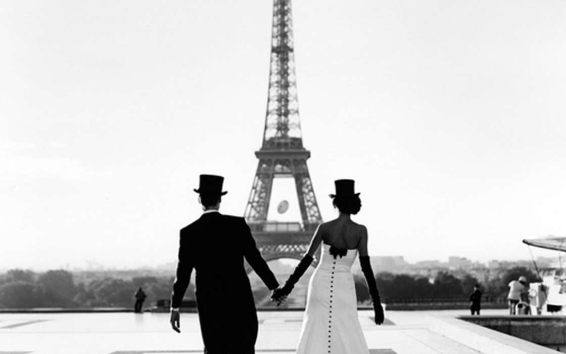 Эйфелева башня, Любовь, Люди, Париж