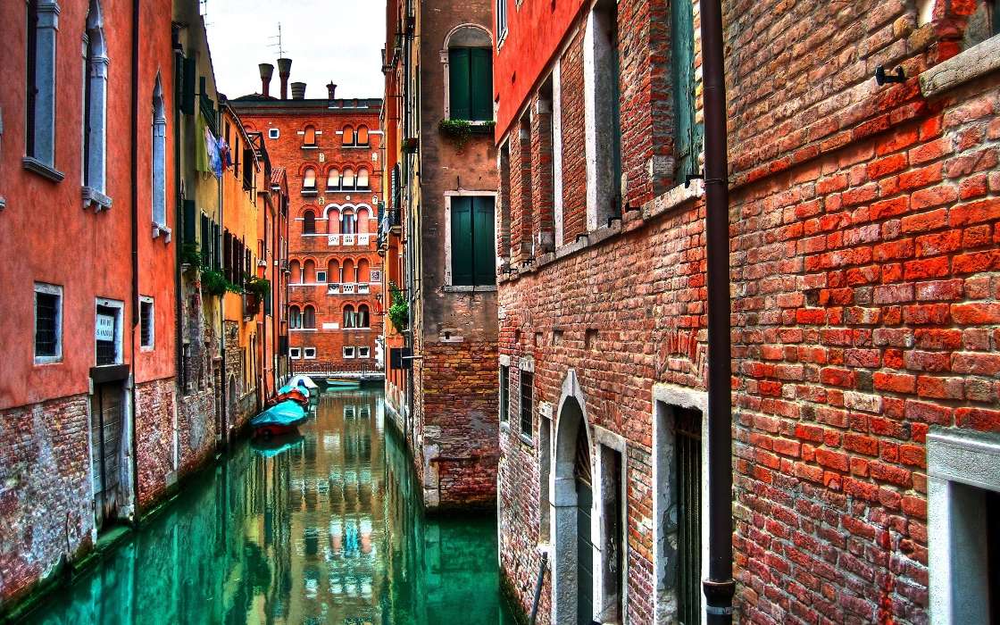 Города, Лодки, Пейзаж, Улицы, Венеция, Вода