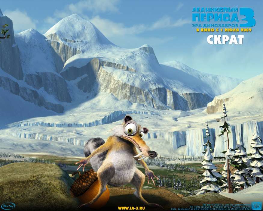 Ледниковый период (Ice Age), Мультфильмы, Скрэт (Scrat)