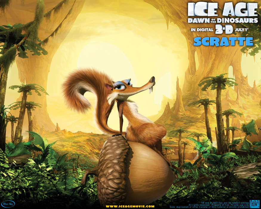 Ледниковый период (Ice Age), Мультфильмы, Скрэтти (Scratte), Животные