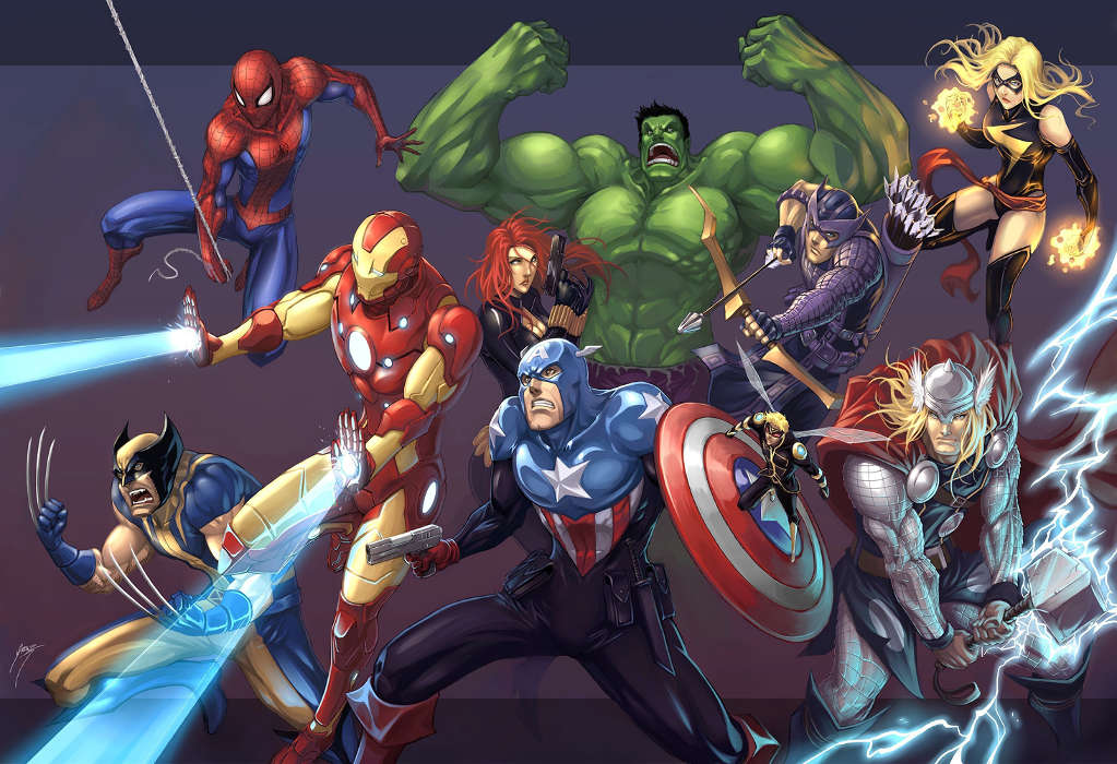 Мультфильмы, Рисунки, Мстители (The Avengers)
