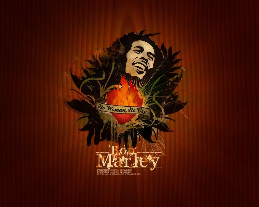 Музыка, Боб Марли (Bob Marley), Рисунки