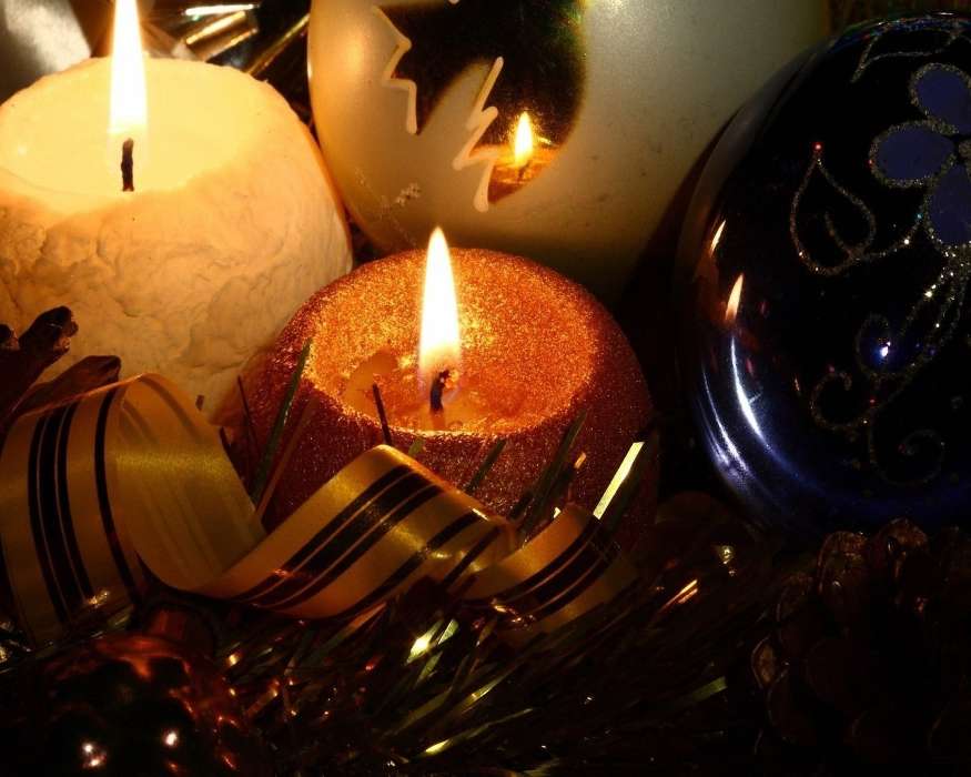 Новый Год (New Year), Праздники, Свечи