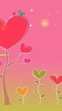 Новые обои на телефон скачать бесплатно: Абстракция, День святого Валентина (Valentine&#039;s day), Любовь, Рисунки, Сердца.