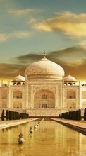 Новые обои 800x480 на телефон скачать бесплатно: Тадж Махал (Taj Mahal), Архитектура, Пейзаж.