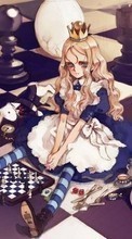 Новые обои 360x640 на телефон скачать бесплатно: Алиса в Стране Чудес (Alice in Wonderland), Аниме, Девушки.