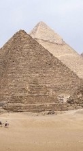 Новые обои 240x320 на телефон скачать бесплатно: Архитектура, Египет, Пейзаж, Пирамиды.
