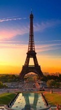 Новые обои на телефон скачать бесплатно: Архитектура, Эйфелева башня, Города, Париж, Пейзаж.