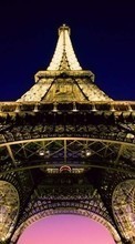 Новые обои 240x320 на телефон скачать бесплатно: Архитектура, Париж, Пейзаж, Эйфелева башня.